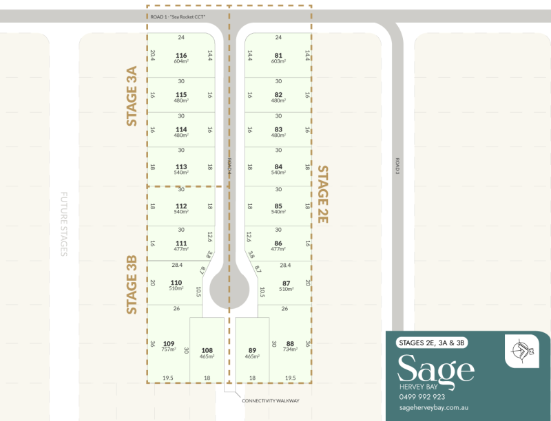 Stages 2E - 3A - 3B development Sage Hervey Bay